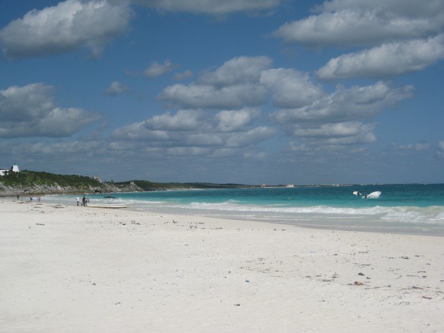 The White Sand Beach at Tulum, Mexico, Yucatan