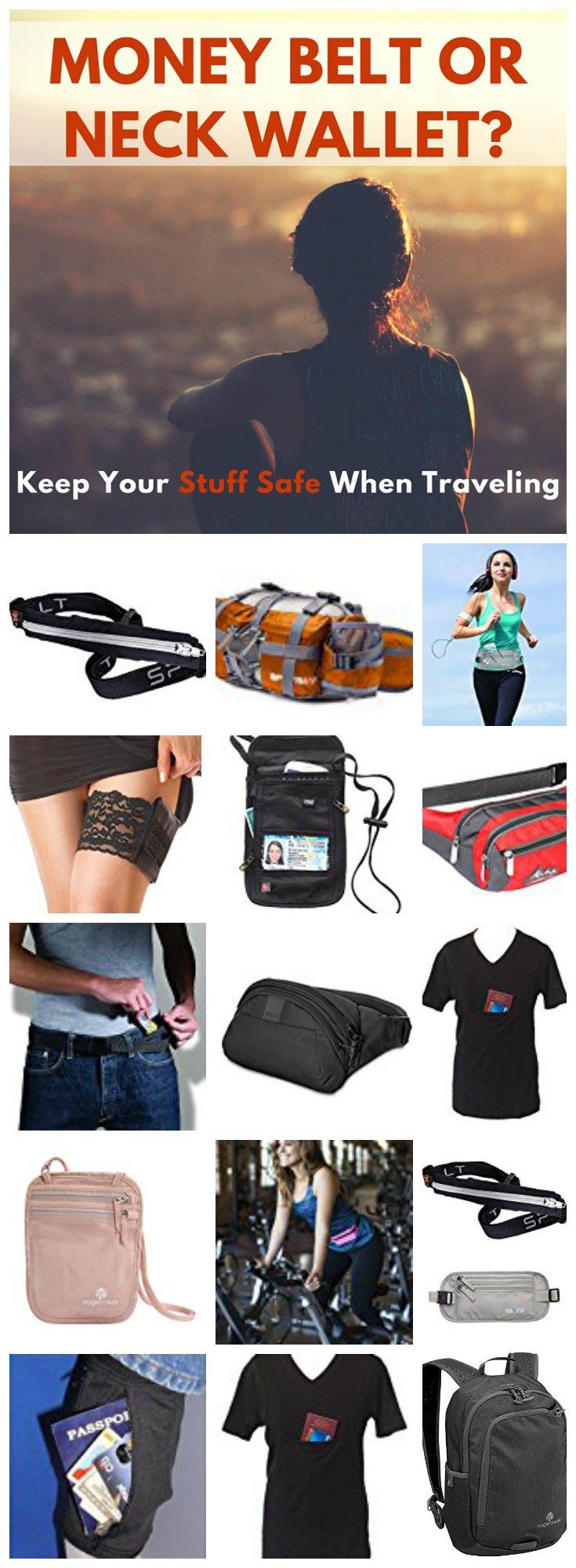 Travel Money Belt for Women And Men - Hidden Wallet for Travel with RFID  Blocking Material - Secure, Waterproof Money Belt for Travel and Daily Use