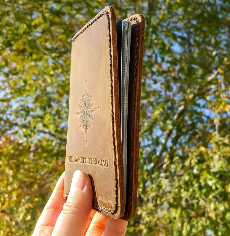 Personalized Leather Passport Cover [Handmade]