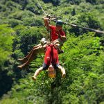 Zip lining fun - our Heymondo travel insurance review