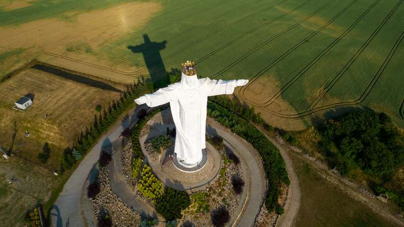 The largest figure of Christ the King in the world in Swiebodzin, Poland