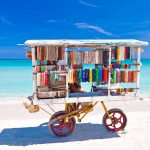 Our favorite beaches from 20 years of travel Cart selling souvenirss on Playa Azul Varadero Cuba