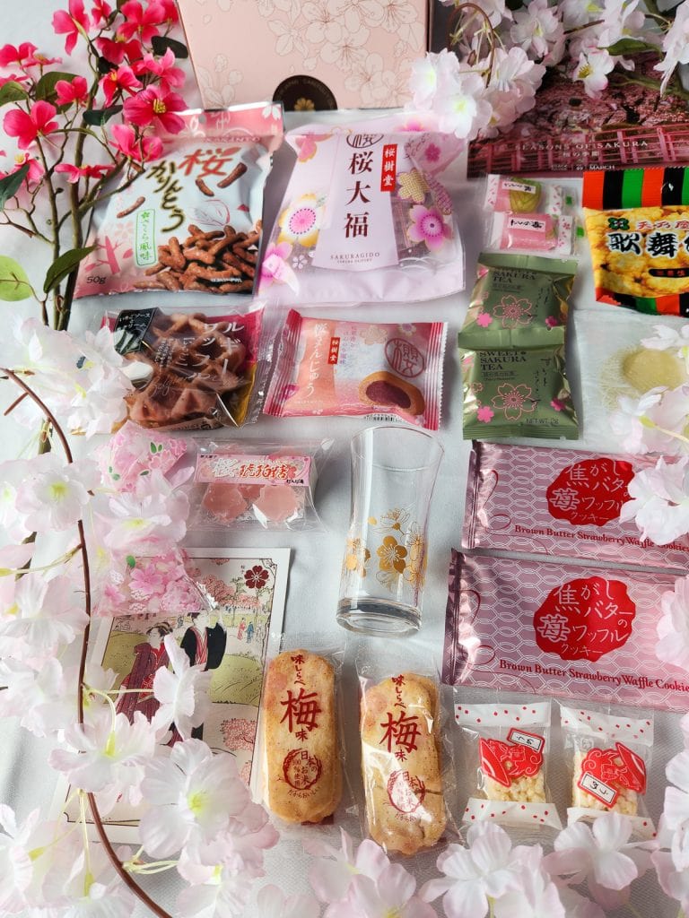 snacks inside the Sakuraco Seasons of Sakura box